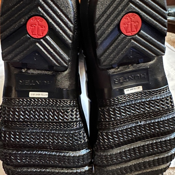 Hunter Tall Black Gloss Boots Size 9 - Picture 4 of 7